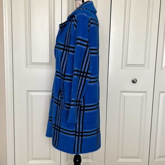 🎯NWT NVLT Coatigan Jacket Blue Black Size Small - Picture 9 of 16